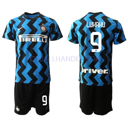 Barn Fotballdrakter Inter Milan Romelu Lukaku 9 Hjemme 2020-21 Kortermet